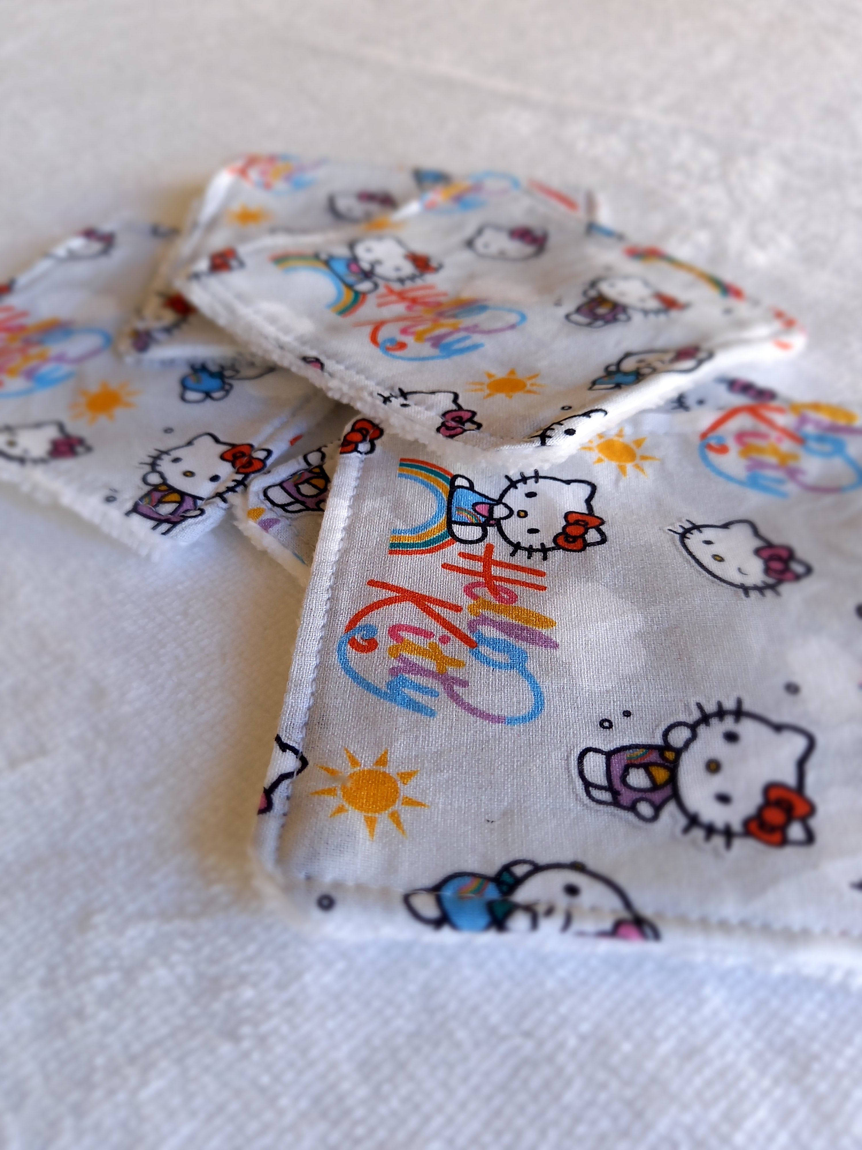 Lingettes lavables Hello Kitty
